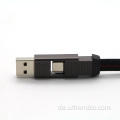 4in1portable Keyring USB Typ-C-Beleuchtungsanschlüsse Datenkabel